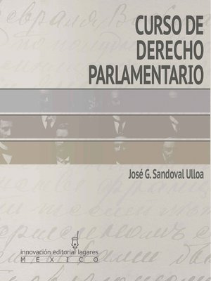 cover image of Curso de Derecho Parlamentario